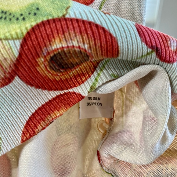 Cullen Fruit Print Sleeveless Sweater S/M - Picture 6 of 6